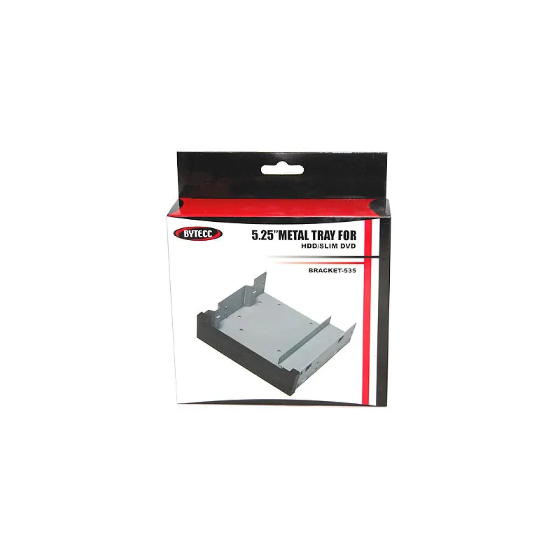 Bytecc Bracket-535 5.25" Metal Tray for 2.5", 3.5" HDD/Slim DVD