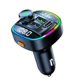 C22 Bluetooth FM Wireless Transmitter MP3 Player QC3.0 PD 20W Fast Charger