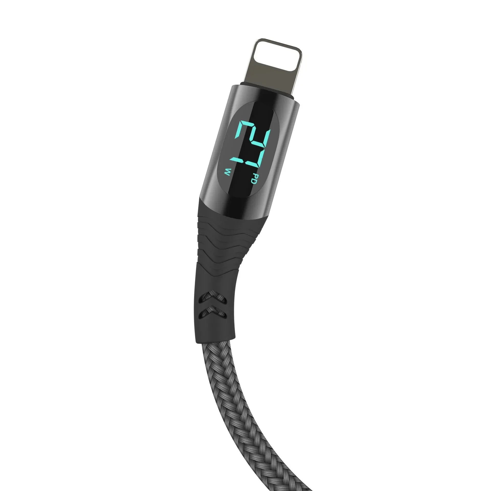 Cable charger type C with charg display fast charging