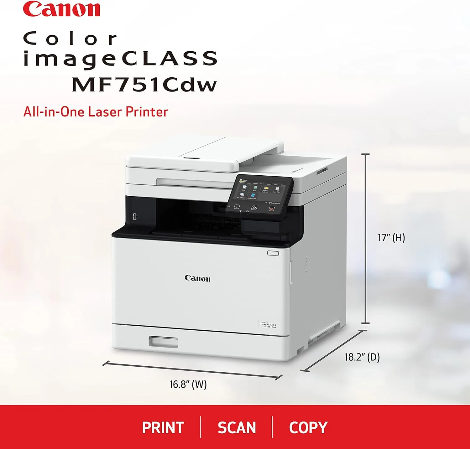 Canon ImageCLASS MF751Cdw Check Printer with 1 RT 069 MICR Cartridge