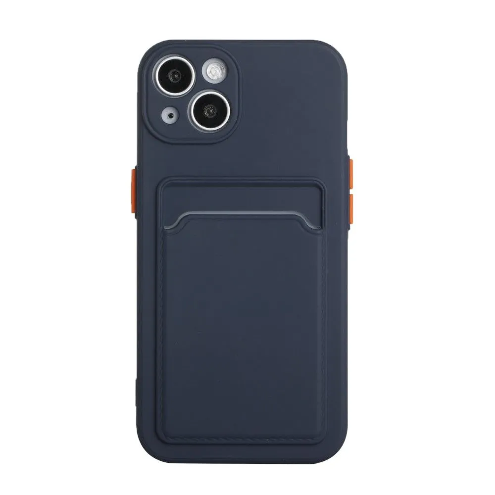 Card holder cover for iPhone 13 - Dark Blue