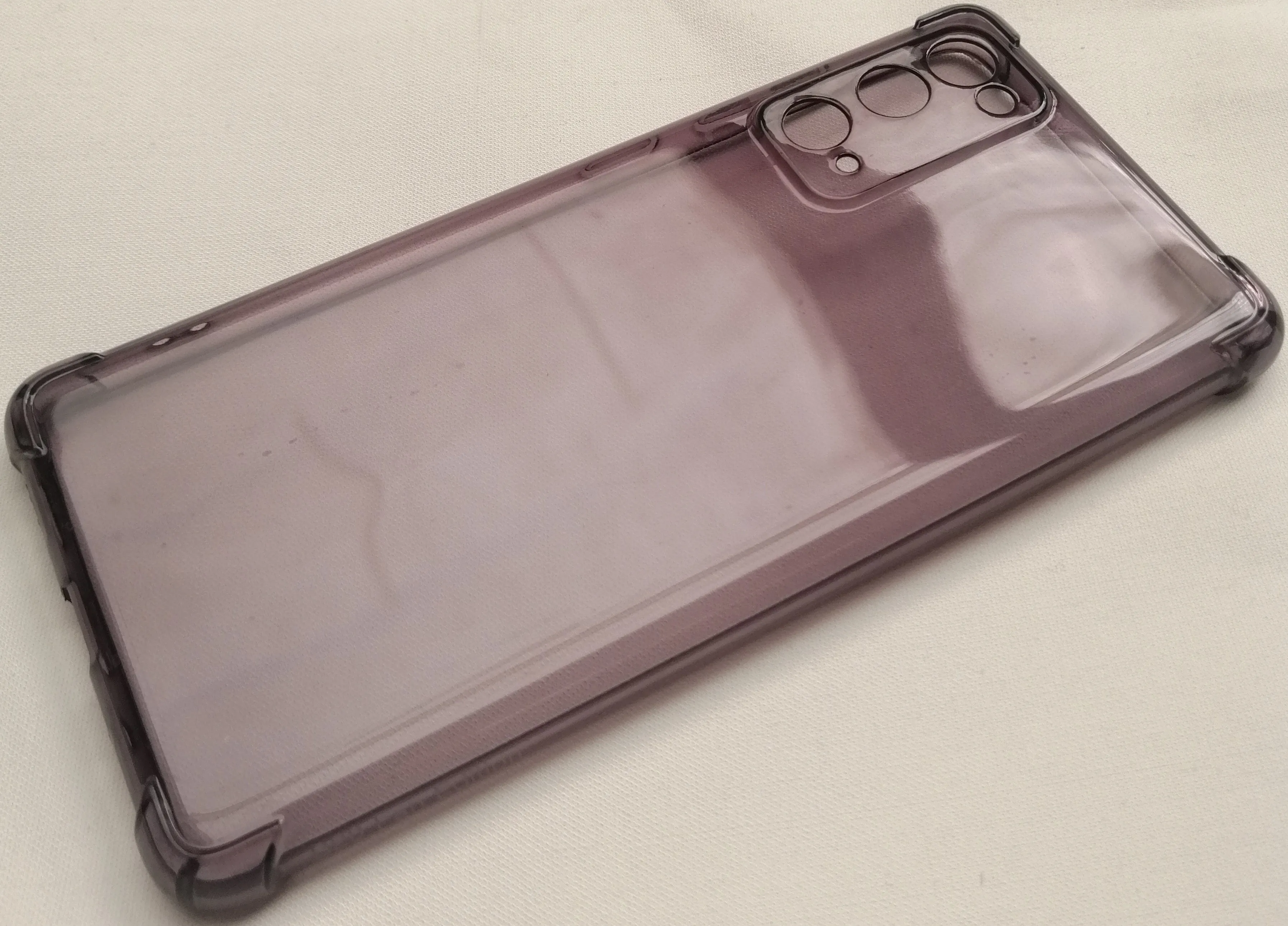 Case For Samsung S20 FE Transparent with Bumper & Camera Protection