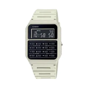 Casio Digital Watch Calculator White Black