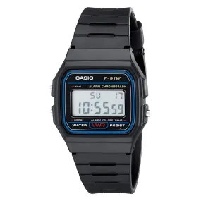 Casio Men's Classic Chrono Resin Strap Digital Watch | F91W-1