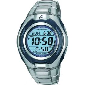 Casio Men's Watch - G-Shock World Time Blue Digital Dial Silver Strap | MTG701-2VCR