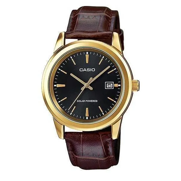 Casio MTP-VS01GL-1A Brown Leather Watch for Men