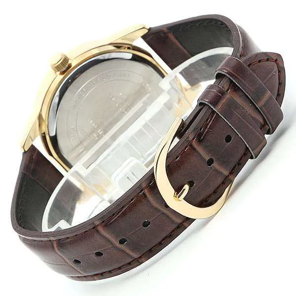 Casio MTP-VS01GL-1A Brown Leather Watch for Men