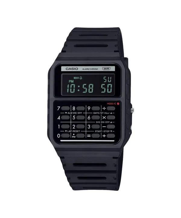 Casio POP Vintage Calculator Digital Black Bio-Based Resin Strap Quartz CA-53WB-1B Unisex Watch