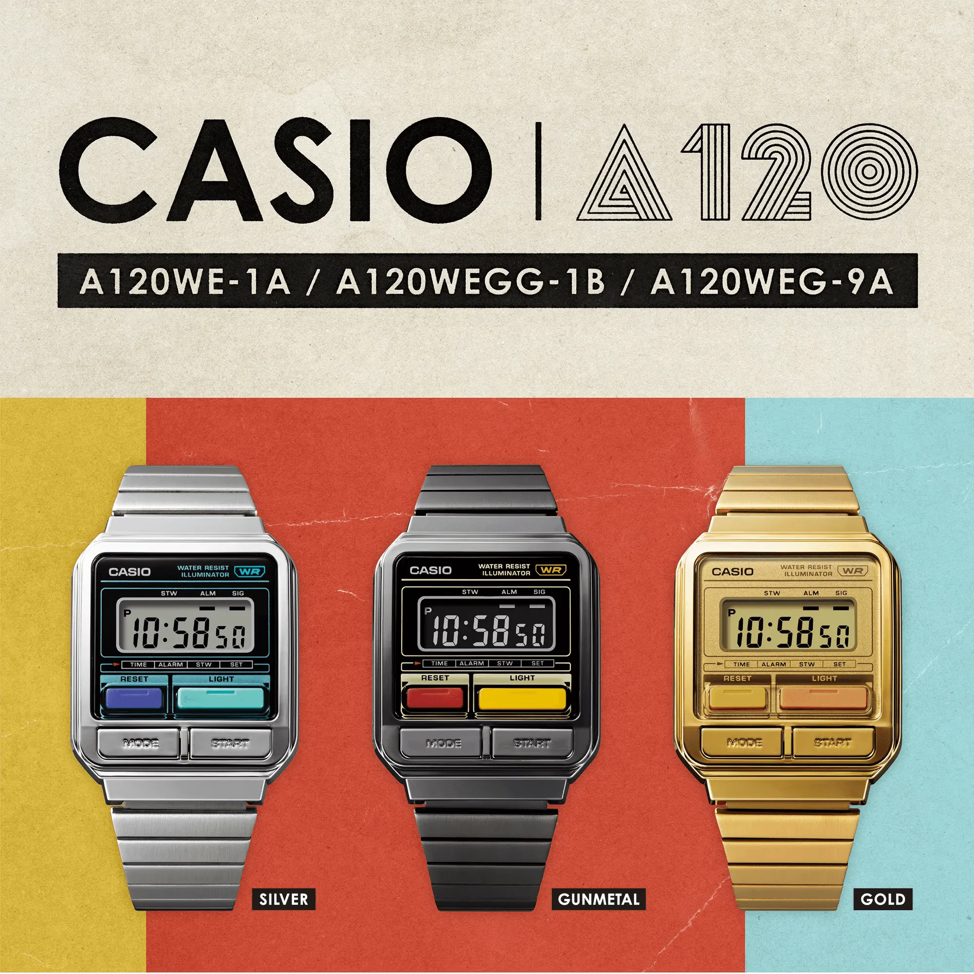 Casio Unisex A120WEGG-1B