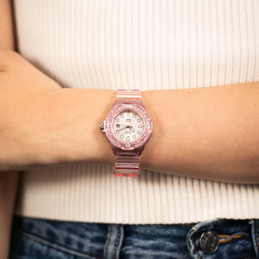 Caso LRW200HS-4E Pink Transparent Watch