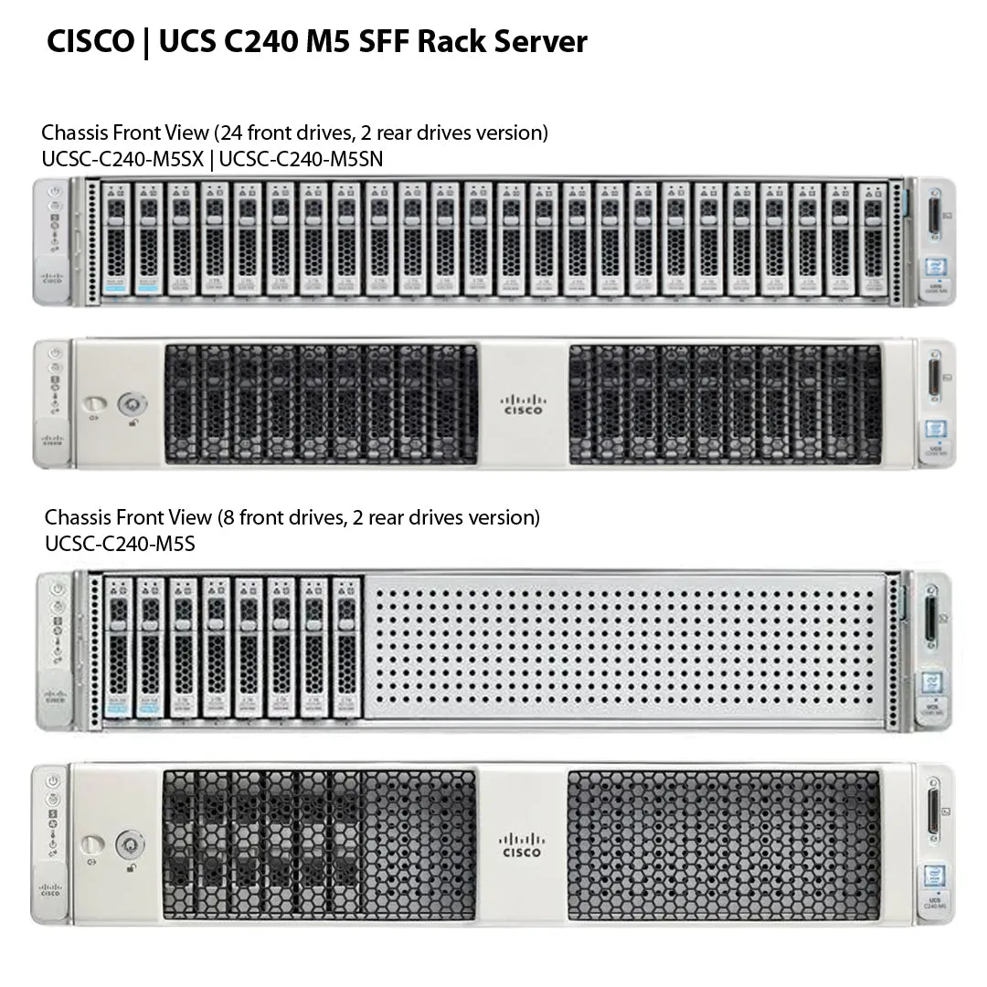 Cisco UCS C240 M5 8x 2.5" SFF   2x 2.5" Chassis (UCSC-C240-M5S)