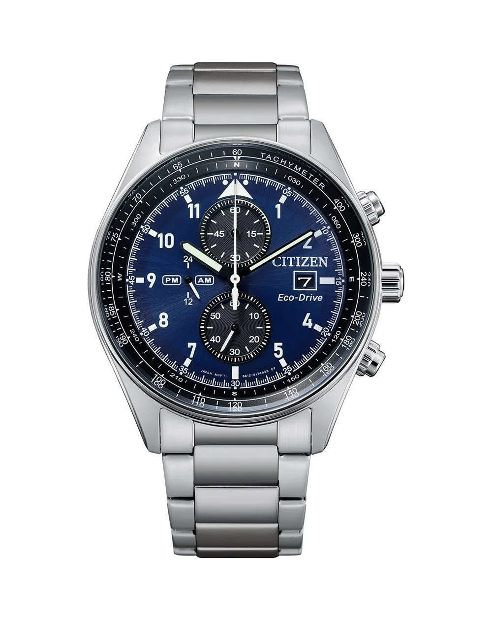 Citizen Chronograph Silver and Blue Men's Watch CA0770-81L