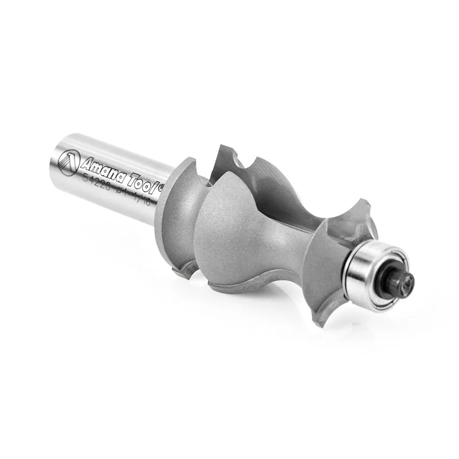 Classical Architectural Molding Router Bit | 1⁄8 x 7⁄8 Radius x 1 Dia x 1 11⁄16 x 1⁄2" Shank | 54220 | 738685942208