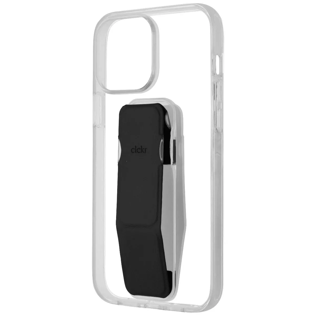 CLCKR Stand & Grip Case for Apple iPhone 13 Pro Max - Clear/Black