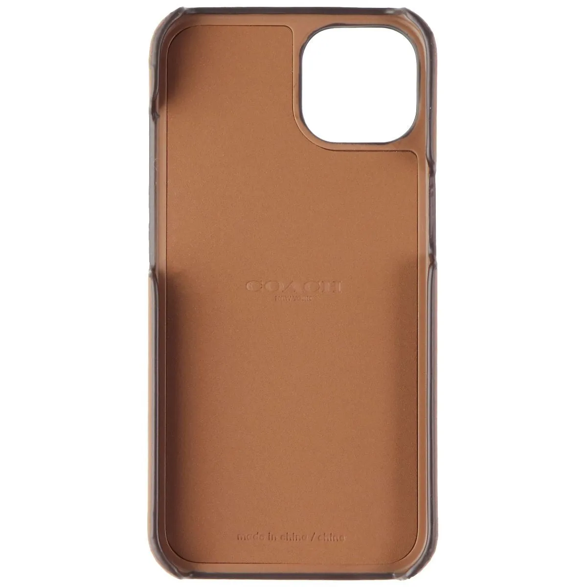 Coach Leather Slim Wrap Case for Apple iPhone 13 / 14 - Brown