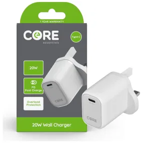 Core Essentials Type-C 20W PD Wall Charger