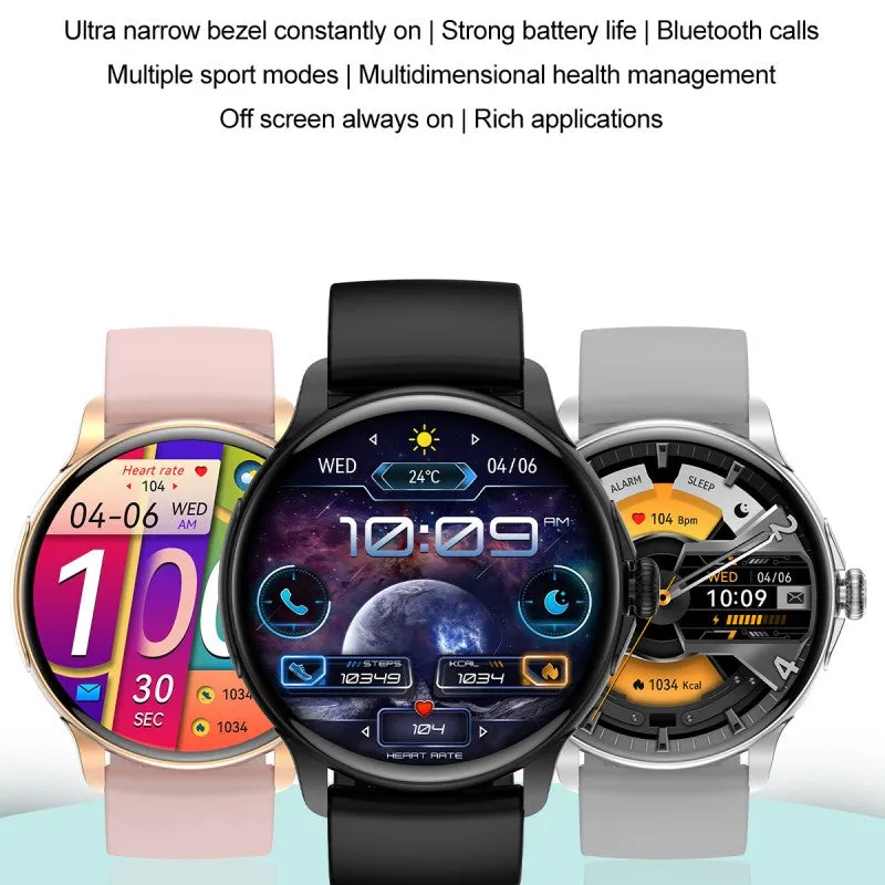 DaTeoy H49 Smart Watch - 1.43" AMOLED Display, Bluetooth Call, NFC, Heart Rate, Blood Oxygen Monitor, IP68 Waterproof, Multi-Language Support, Compatible with Android and iOS