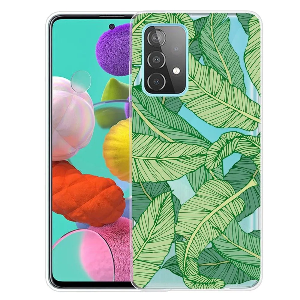 Deco Samsung Galaxy A73 case - Green Leaves