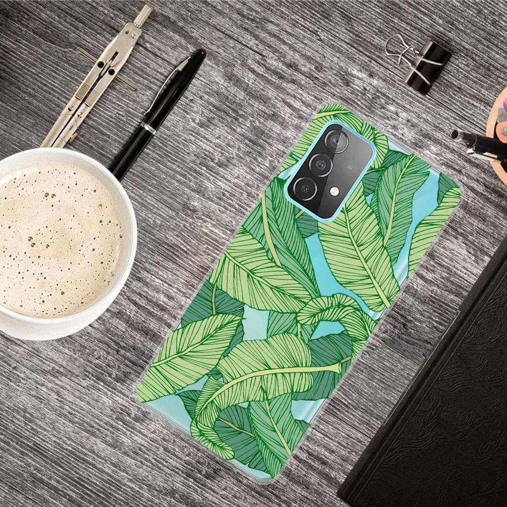 Deco Samsung Galaxy A73 case - Green Leaves