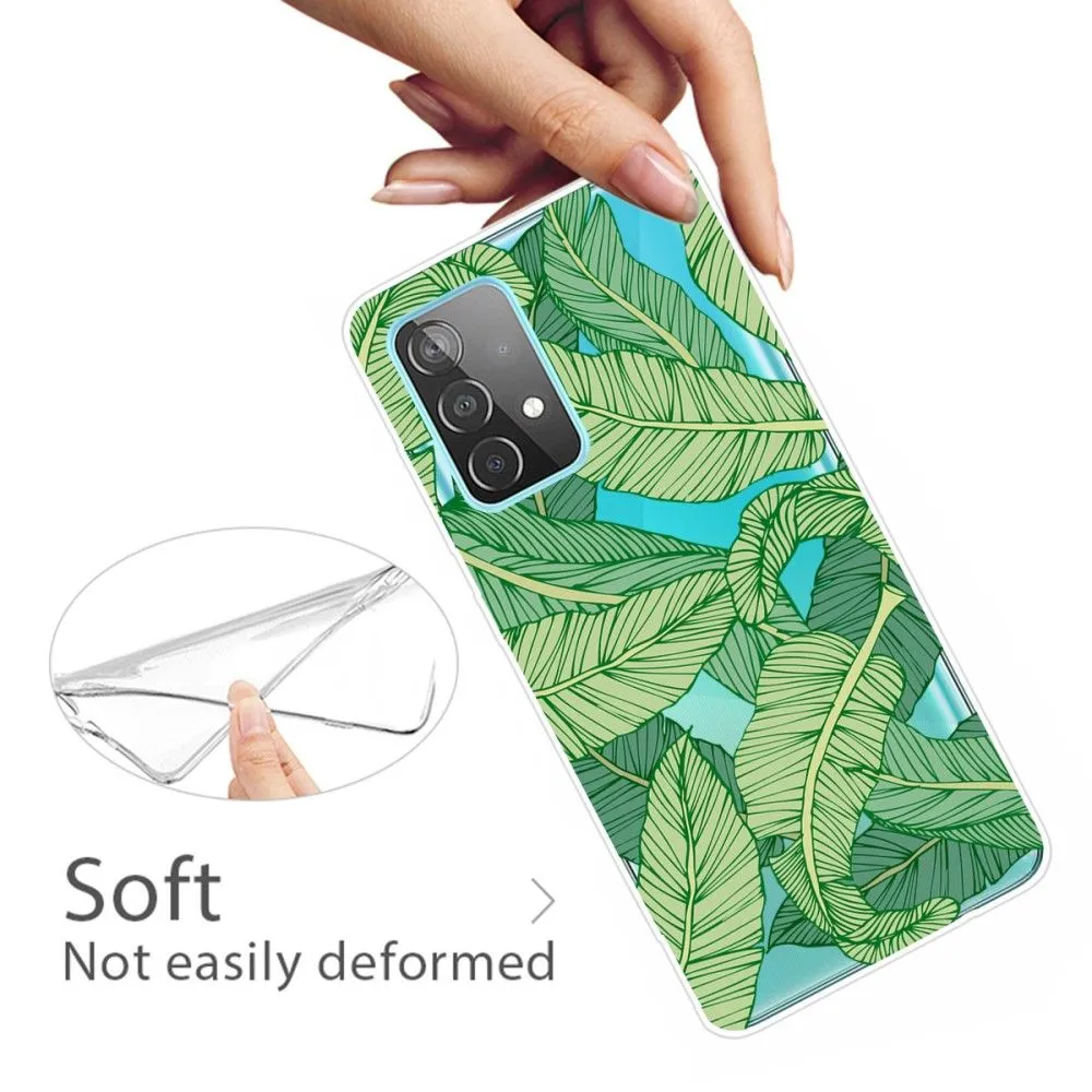 Deco Samsung Galaxy A73 case - Green Leaves