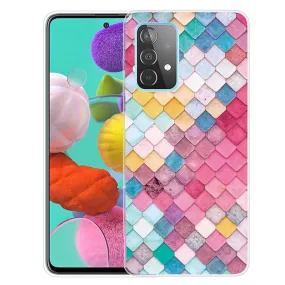 Deco Samsung Galaxy A73 case - Rainbow Rhombus