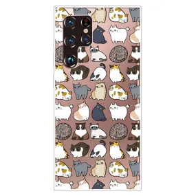 Deco Samsung Galaxy S22 Ultra case - Cute Cats