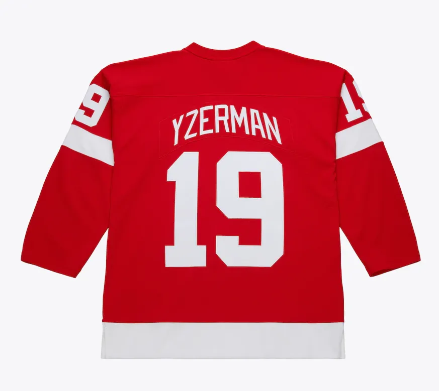 Detroit Red Wings Steve Yzerman Red 1996/97 Power Play Player Jersey