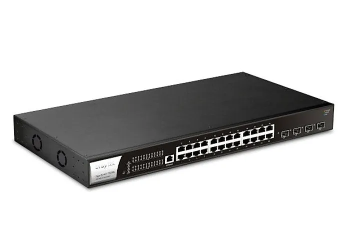 DrayTek Vigor-P2282X 28-Port PoE L2  Managed Gigabit Switch w/10G SFP  Uplink