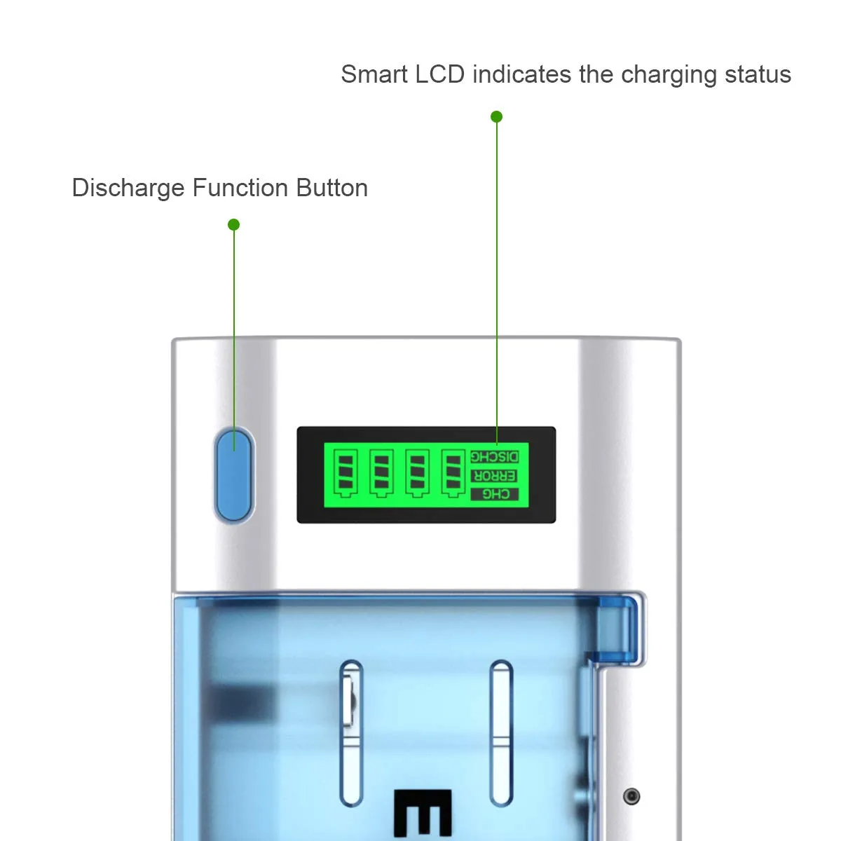 EBL 906 Smart Battery Charger for C/D/AA/AAA/9V Rechargeable Batteries