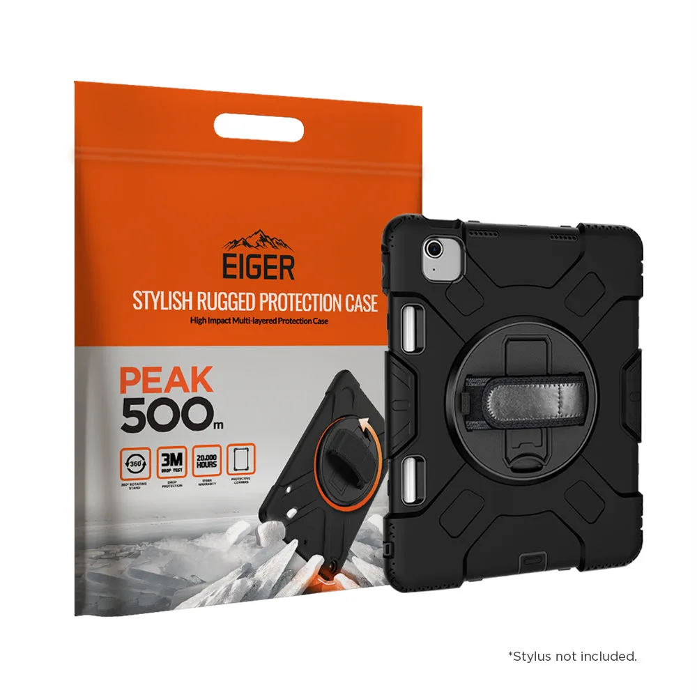 Eiger Peak 500m Case for iPad Air 13 (2024)/ Pro 12.9 (2022)/(2021) in Black