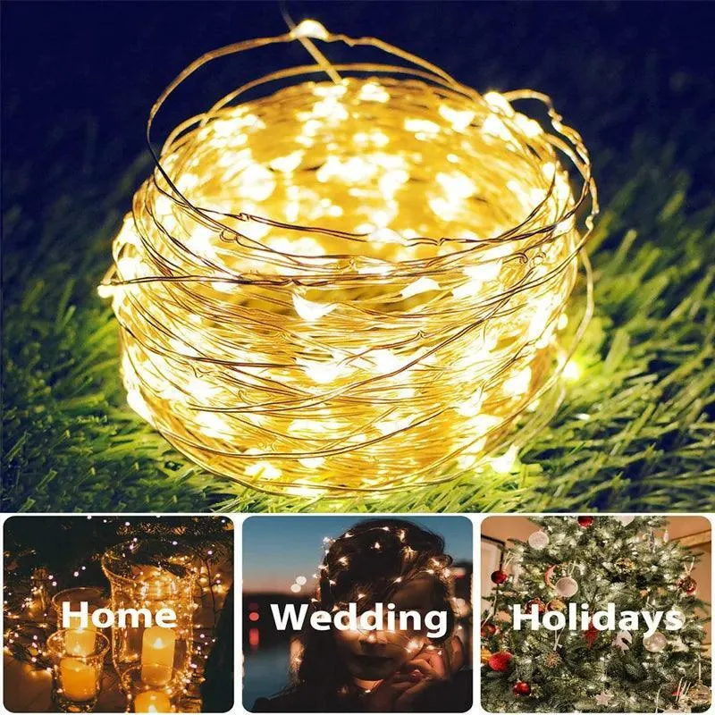 Enchanting Solar LED Fairy Lights for Magical Outdoor Decor and Ambiance