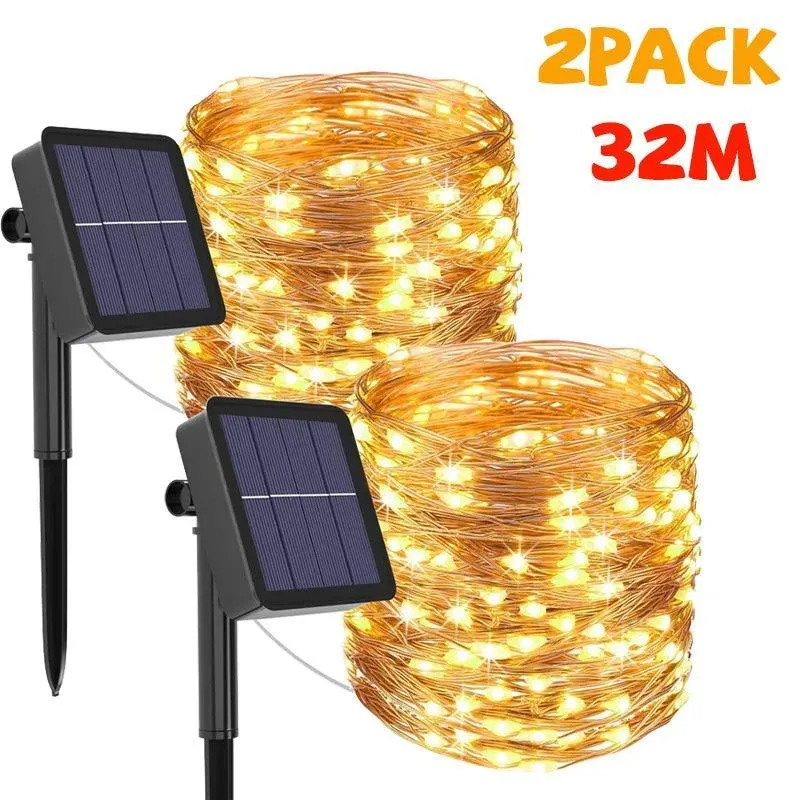 Enchanting Solar LED Fairy Lights for Magical Outdoor Decor and Ambiance