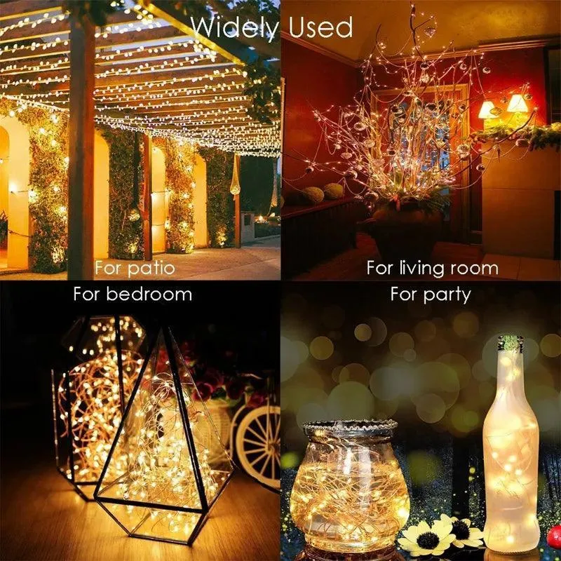 Enchanting Solar LED Fairy Lights for Magical Outdoor Decor and Ambiance