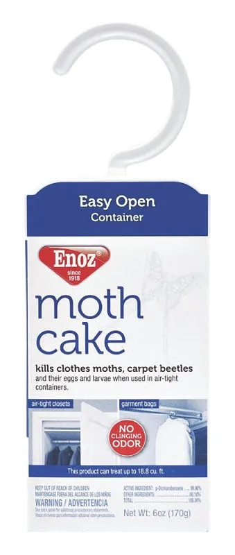 Enoz 493.6T Moth Cake, 6 oz :EA: QUANTITY: 1