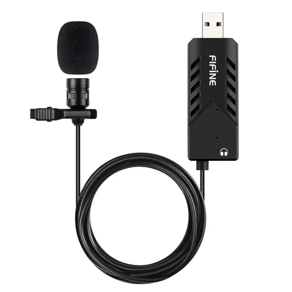 FIFINE K053 USB Lavalier Lapel Microphone