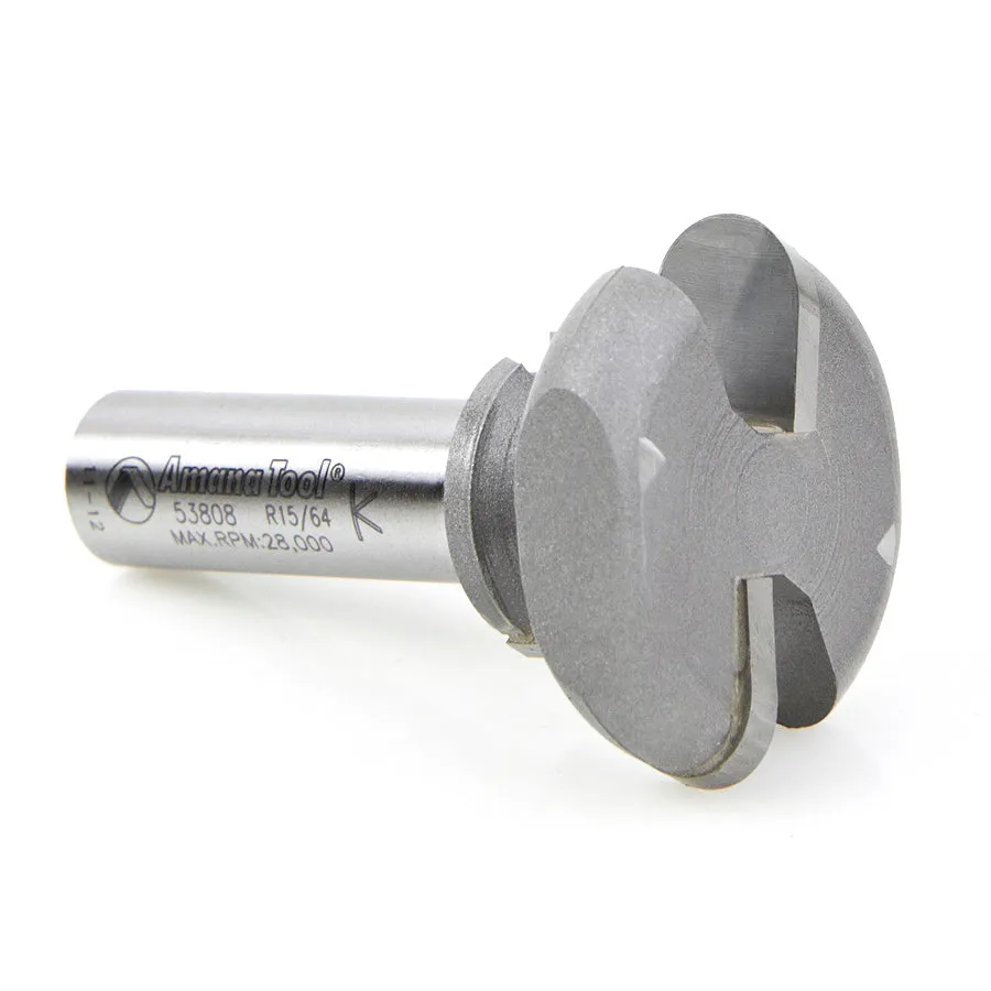 Finger Grip Router Bit | 5⁄64 x 15⁄64 Radius x 1 1⁄2 Dia x 13⁄16 x 1⁄2" Shank | 53808 | 738685938089