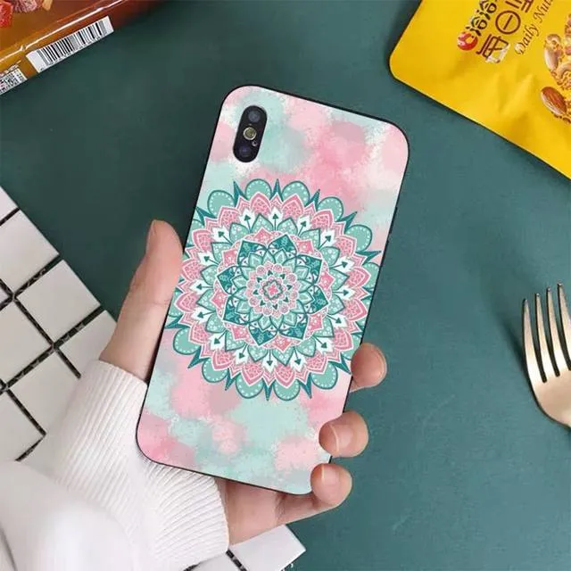 Floral x Mandala Boho iPhone Case