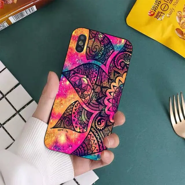 Floral x Mandala Boho iPhone Case