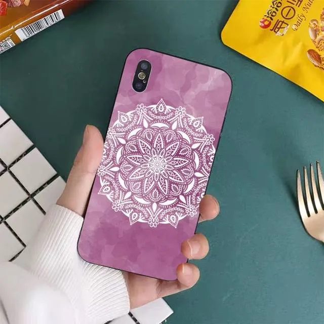 Floral x Mandala Boho iPhone Case