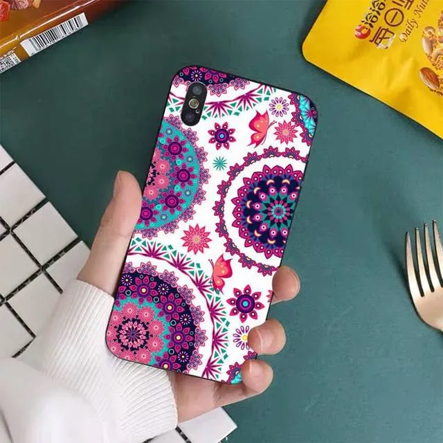 Floral x Mandala Boho iPhone Case