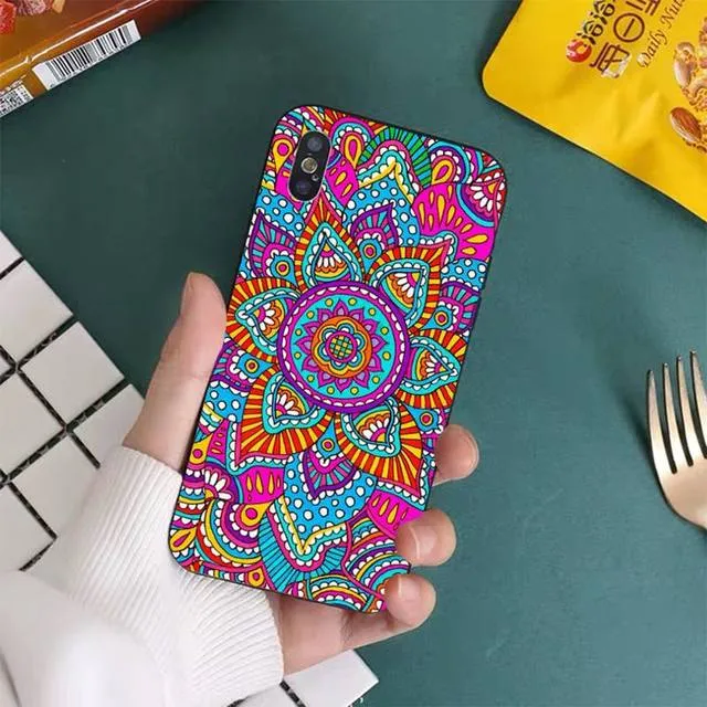 Floral x Mandala Boho iPhone Case