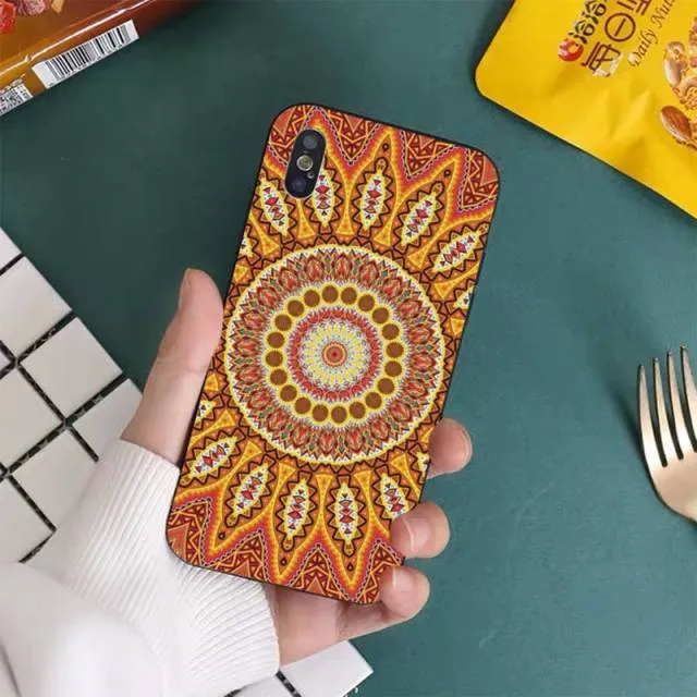 Floral x Mandala Boho iPhone Case