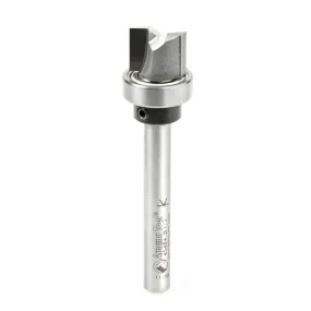 Flush Trim Plunge Router Bit | 1⁄2 Dia x 3⁄8 x 1⁄4"Shank with Upper BB | 45484 | 738685454848