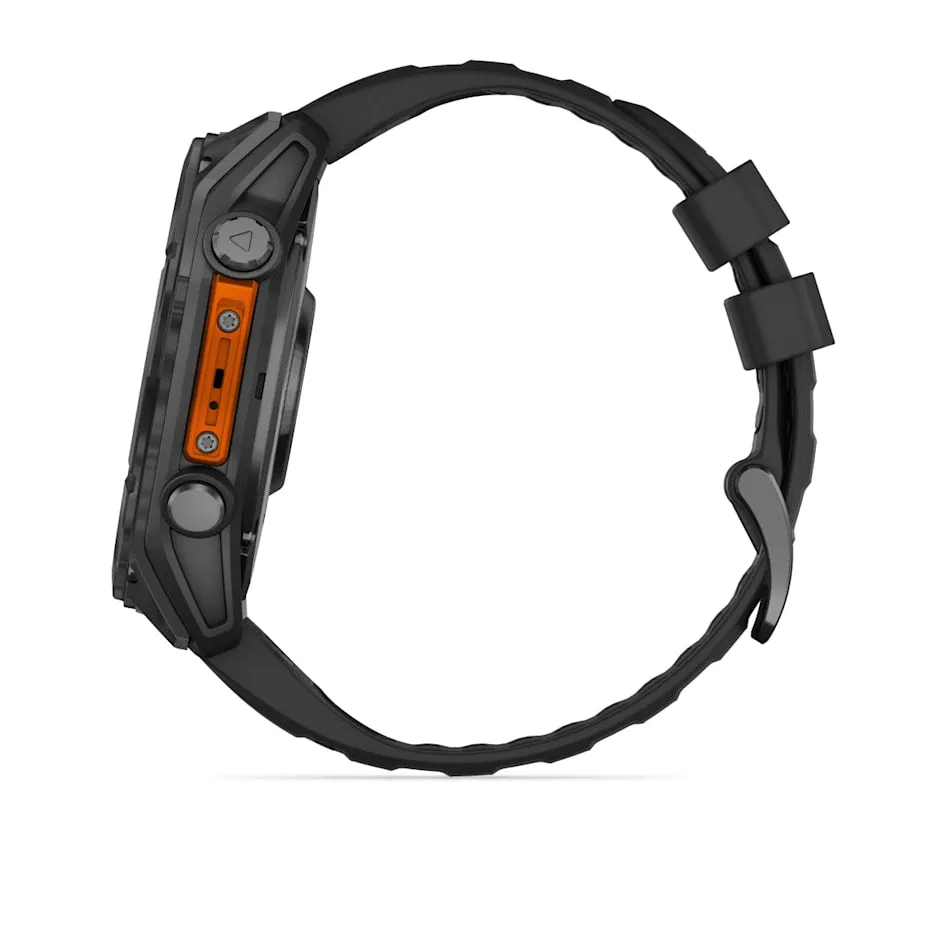 fēnix® 8 – 51 mm | AMOLED - Slate Grey with Black Silicone Band