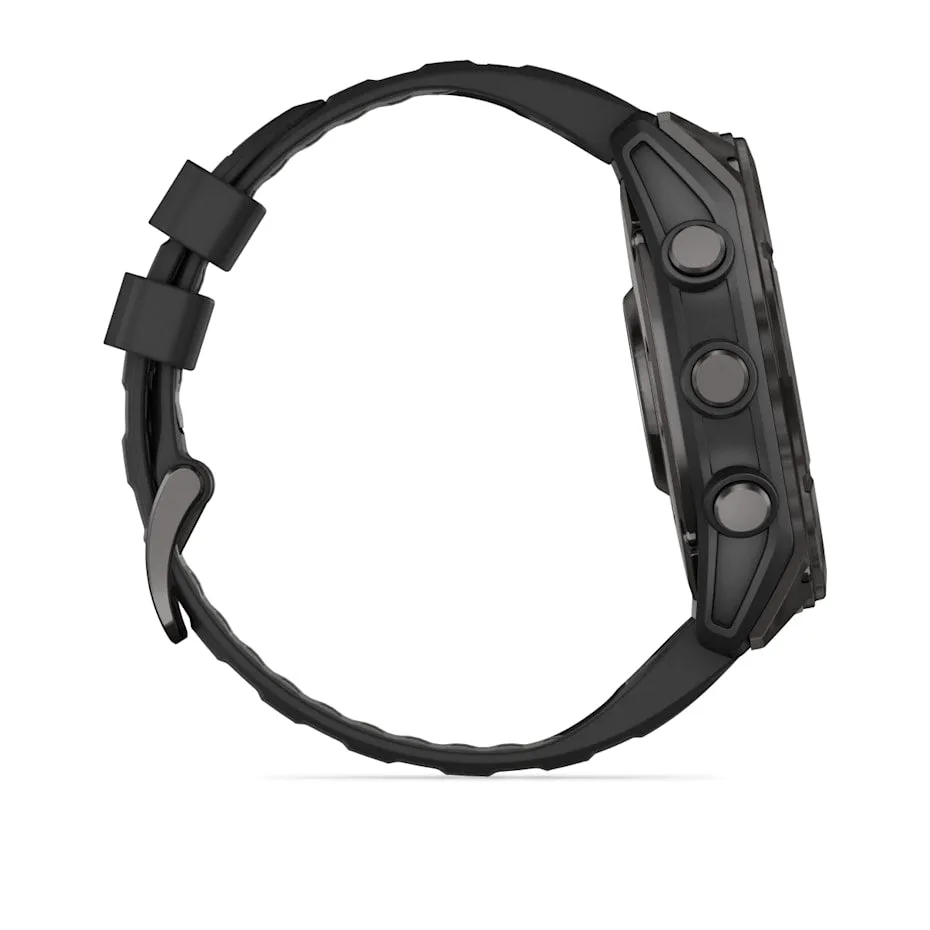 fēnix® 8 – 51 mm | AMOLED - Slate Grey with Black Silicone Band