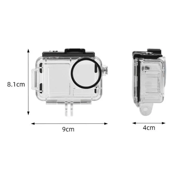 For DJI Osmo Action 5 Pro / 3 / 4 60m Underwater Waterproof Housing Diving Case (Transparent)