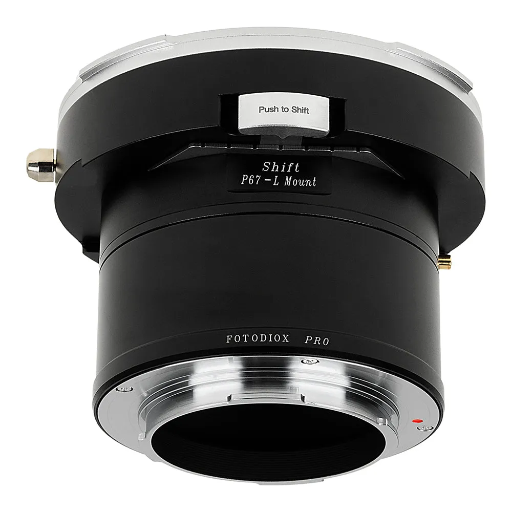 Fotodiox Pro Lens Mount Shift Adapter - Compatible With Pentax 6x7 (P67, PK67) Mount SLR Lens to L-Mount Alliance Mirrorless Cameras