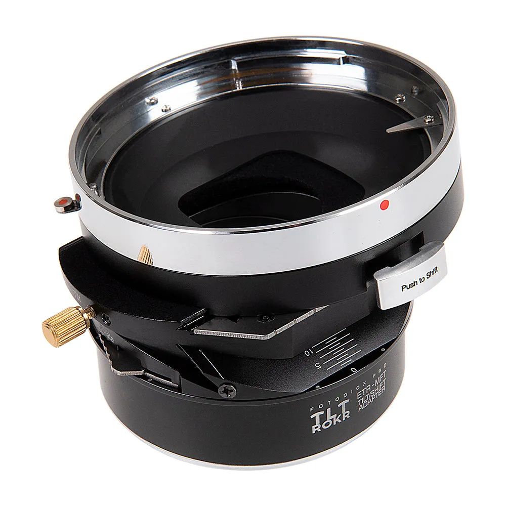 Fotodiox Pro TLT ROKR - Tilt / Shift Lens Mount Adapter for Bronica ETR Mount SLR Lenses to Micro Four Thirds (MFT, M4/3) Mount Mirrorless Camera Body