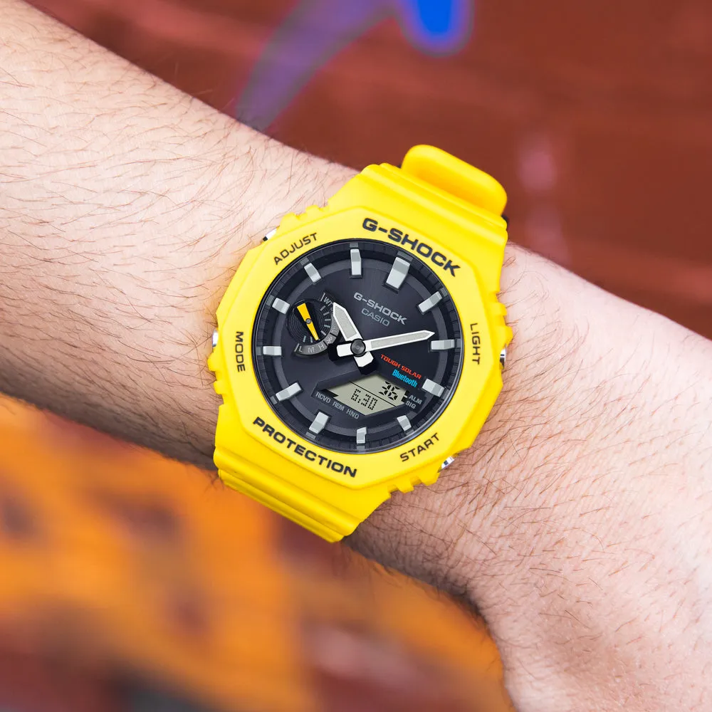 G-Shock GAB2100C-9A Yellow Bluetooth Solar 'CasiOak'