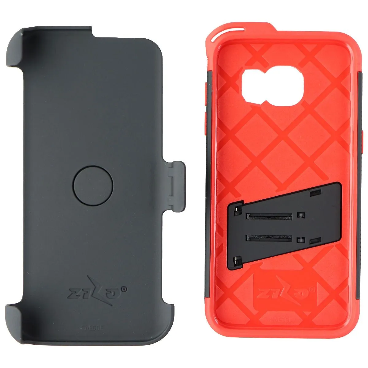 Galaxy S7 Edge 5.5in Case, Zizo Bolt Cover Kickstand Holster Belt Clip